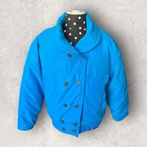 Vintage The Company Store Button Up Jacket Women Size Small Made in Korea